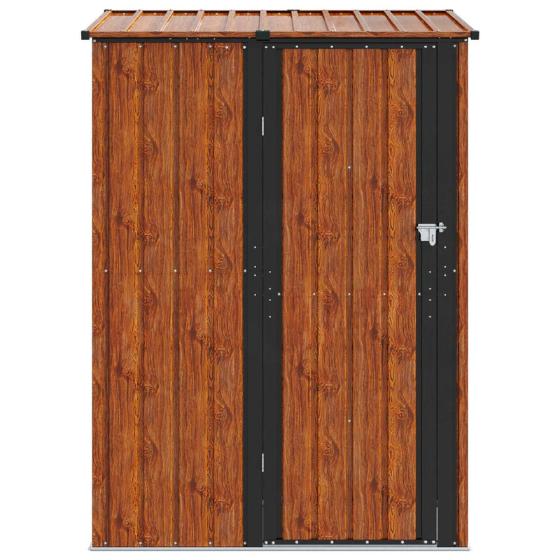 Garden Sheds Brown 140.5 x 74 x 200 cm Metal