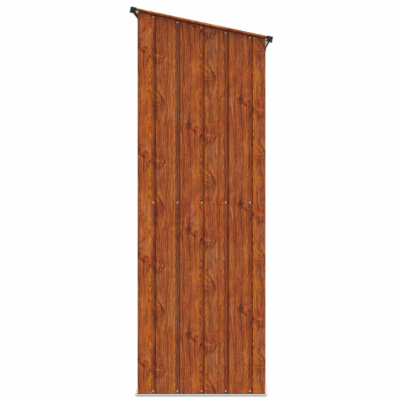 Garden Sheds Brown 140.5 x 74 x 200 cm Metal