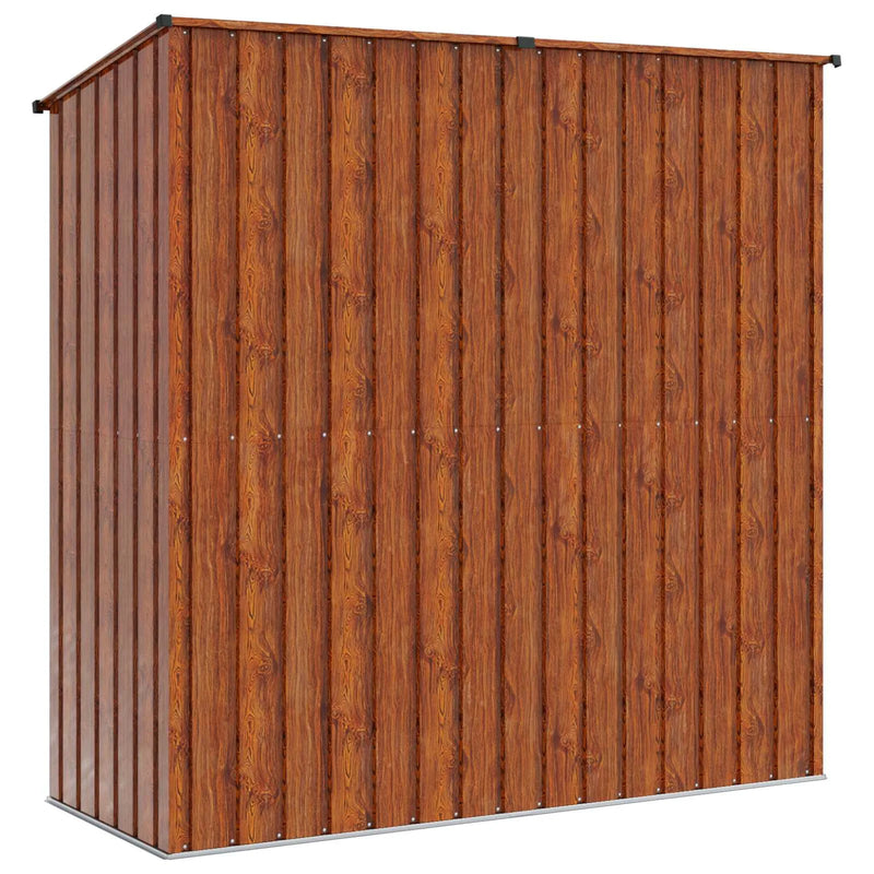 Garden Sheds Brown 203 x 85.5 x 200 cm Metal