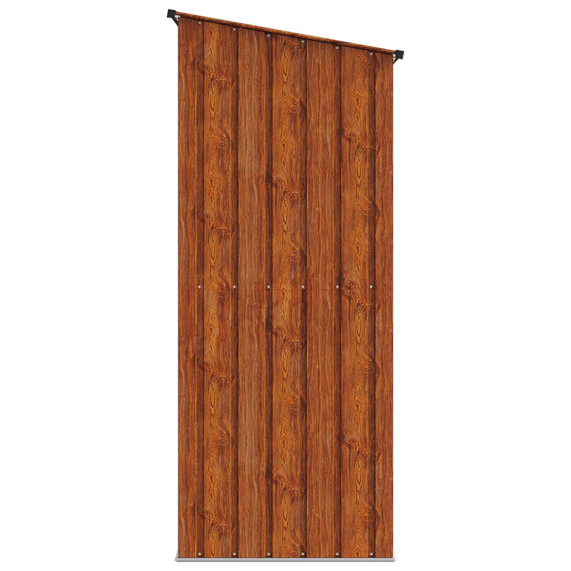 Garden Sheds Brown 203 x 85.5 x 200 cm Metal