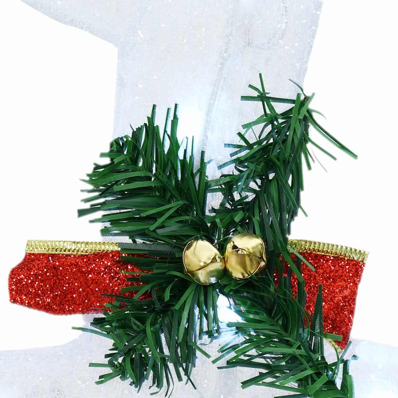 vidaXL LED Reindeers 5 pcs White Fabric