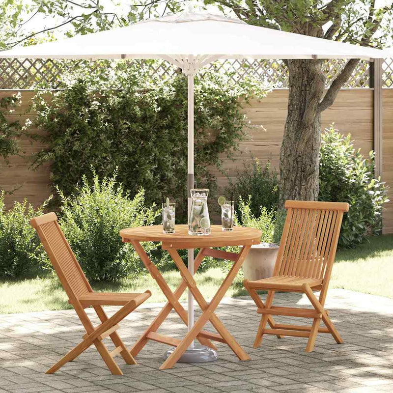 vidaXL Garden Dining Set 2 pcs Brown Solid teak wood