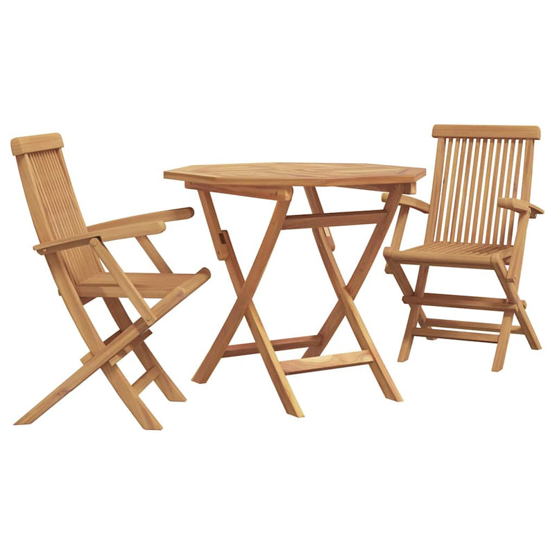 vidaXL Garden Dining Set 2 pcs Brown Solid teak wood