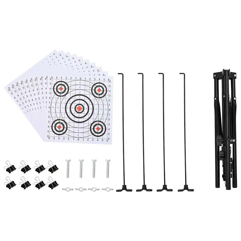 Target Stand Folding Black and White 82,5 x 51 x 150 cm Metal