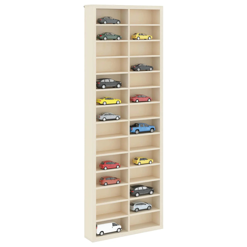 Wall Display Case Beige 21 x 4,5 x 59 cm Engineered Wood