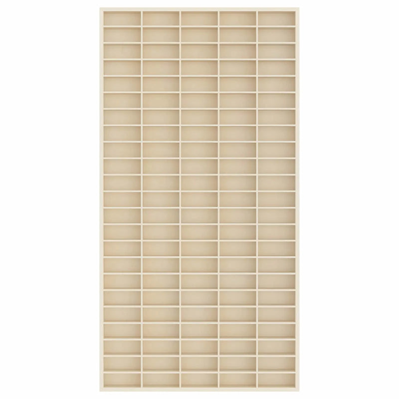 Wall Display Case Beige 50 x 4,5 x 96 cm Engineered Wood