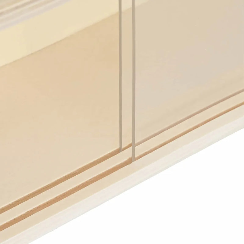 Wall Display Case with Shelf Beige 80 x 8,5 x 54 cm Plywood