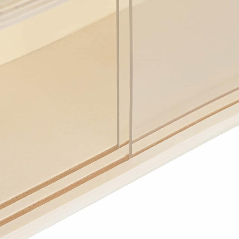 vidaXL Wooden Collector's Display Case Brown 80 x 8.5 x 54 cm Plywood