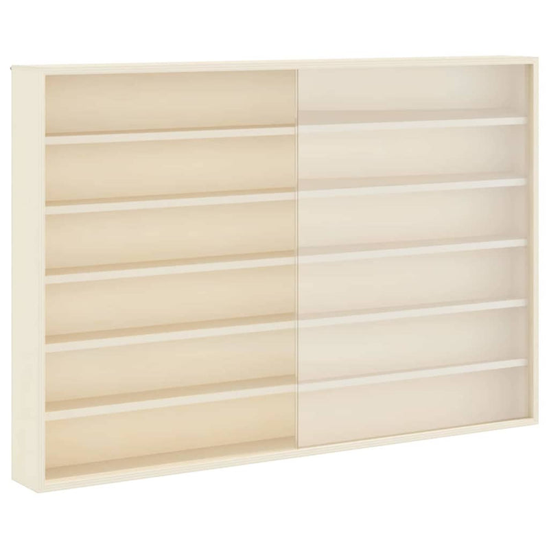vidaXL Wooden Collector's Display Case Brown 80 x 8.5 x 54 cm Plywood