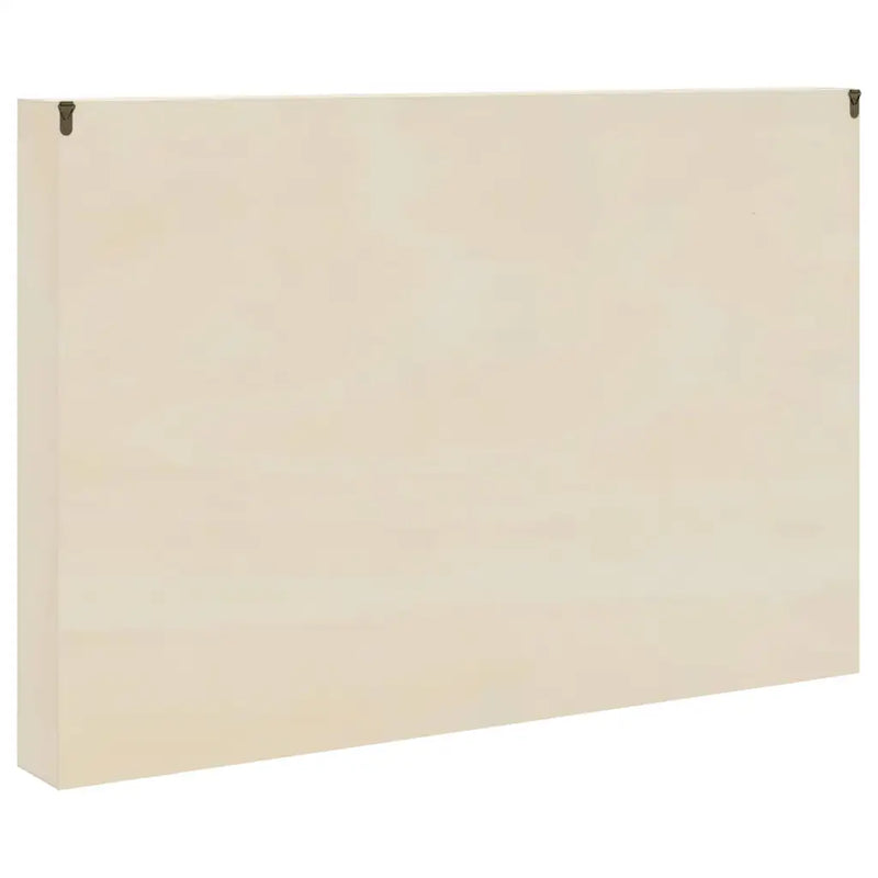 Wall Display Case with Shelf Beige 80 x 8,5 x 54 cm Plywood
