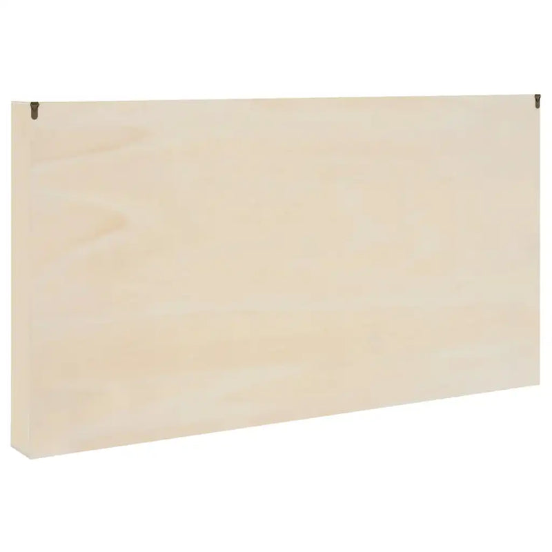 Wall Display Case with Shelf Beige 100 x 8,5 x 54 cm Plywood