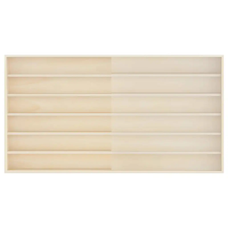 Wall Display Case with Shelf Beige 100 x 8,5 x 54 cm Plywood