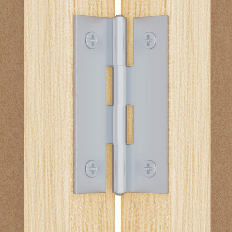vidaXL Bulletin Board Folding White 80 x 80 x 1.4 cm Solid pine wood