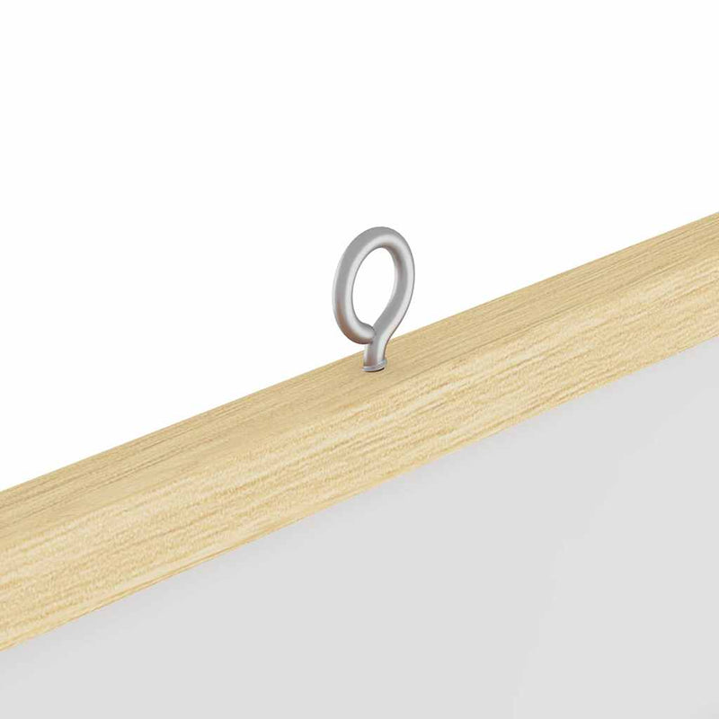 vidaXL Bulletin Board Folding White 80 x 80 x 1.4 cm Solid pine wood