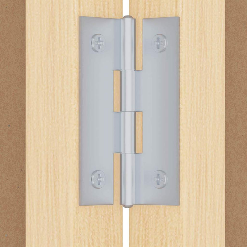 vidaXL Bulletin Board Folding White 80 x 80 x 1.4 cm Solid pine wood