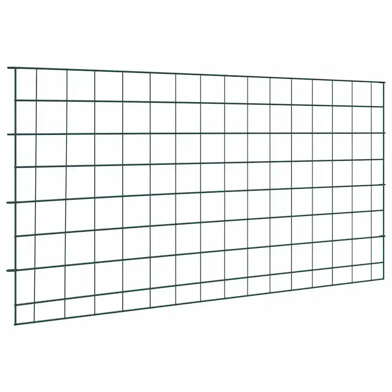Pond Fence Set 5 pcs Green 100 x 50 cm Steel