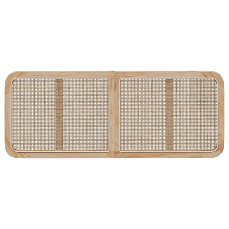Headboard with Headboard Natural 140 x 55 x 3 cm Rattan