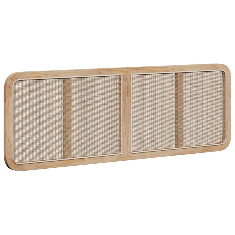 Headboard with Headboard Natural 160 x 55 x 3 cm Rattan