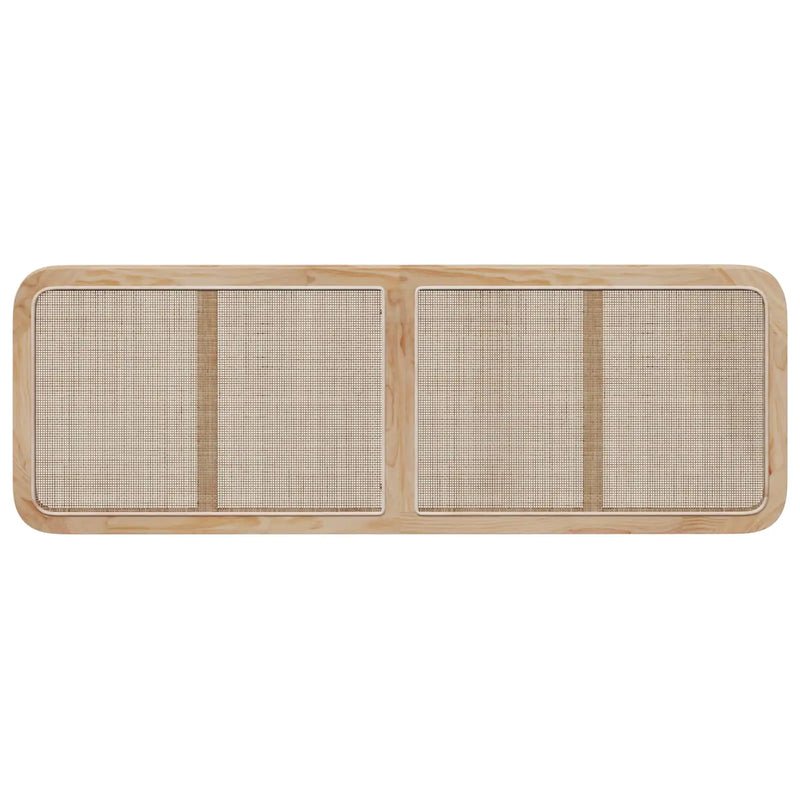Headboard with Headboard Natural 160 x 55 x 3 cm Rattan