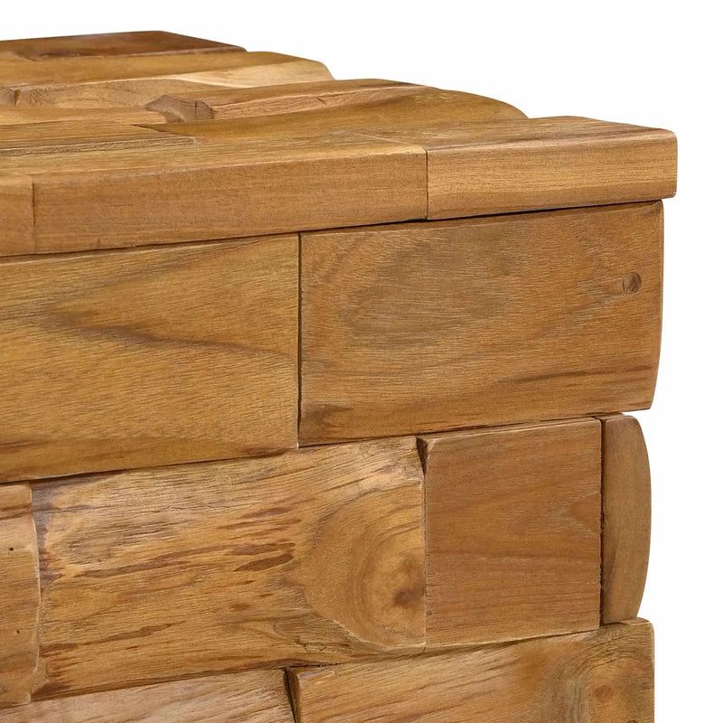 Storage Stool Brown 40.5 x 39.5 x 45 cm Solid Teak Wood