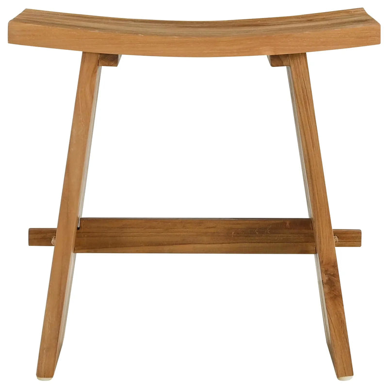 Bathroom Stool Brown 50 x 29.5 x 50.5 cm Solid Teak Wood