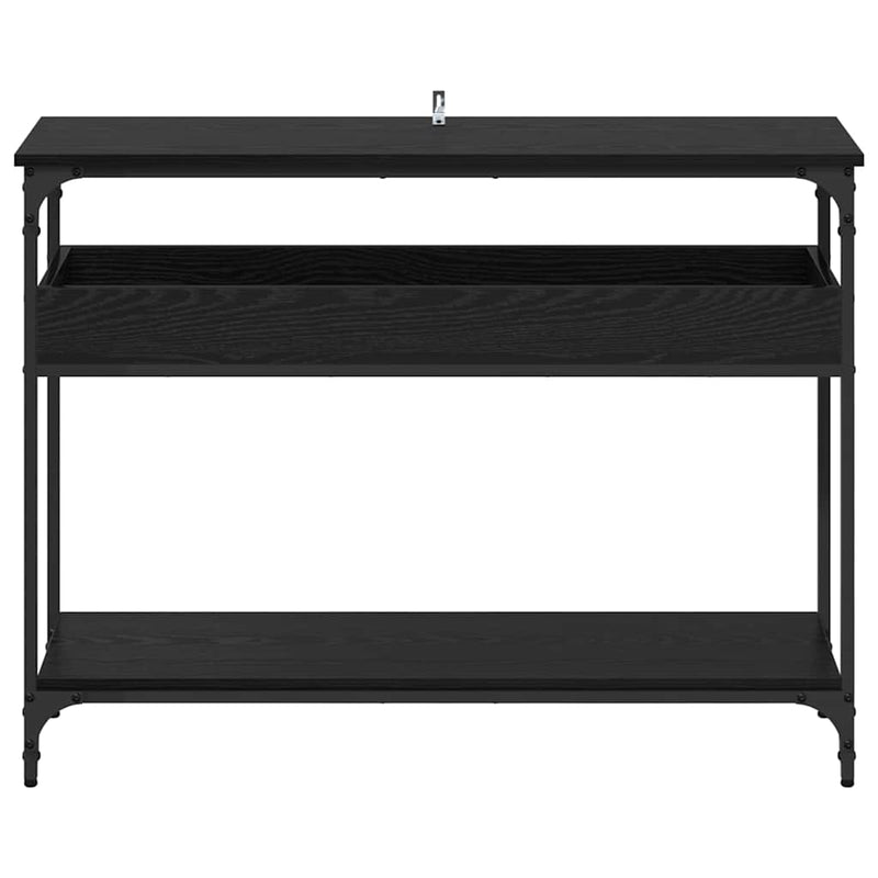 vidaXL Console Table Black oak 100 x 29 x 75 cm Engineered wood