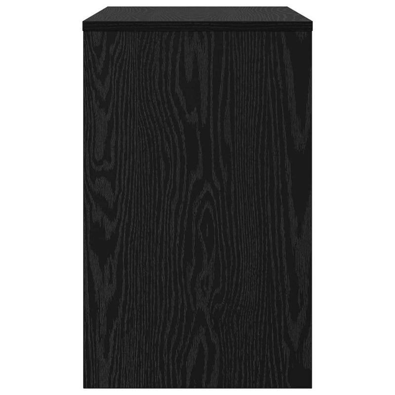 vidaXL Nesting Coffee Table 3 pcs Black oak 60 x 35 x 56 cm