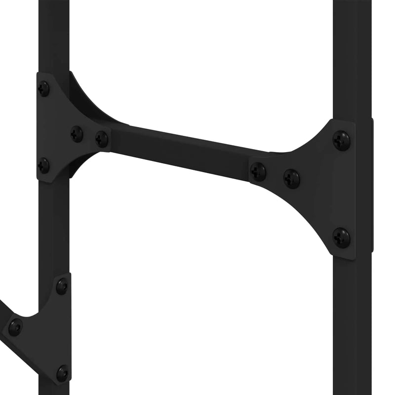 Washing Machine Shelf with Shelf Black 0ak 67 x 25 x 163 cm