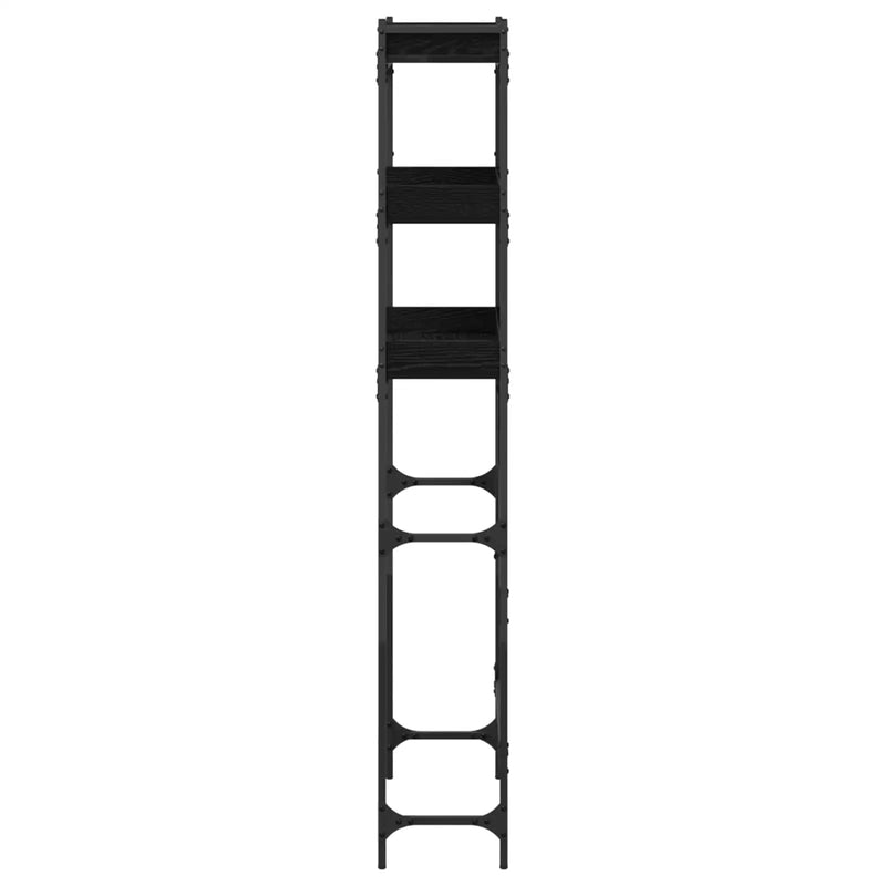 Washing Machine Shelf with Shelf Black 0ak 67 x 25 x 163 cm
