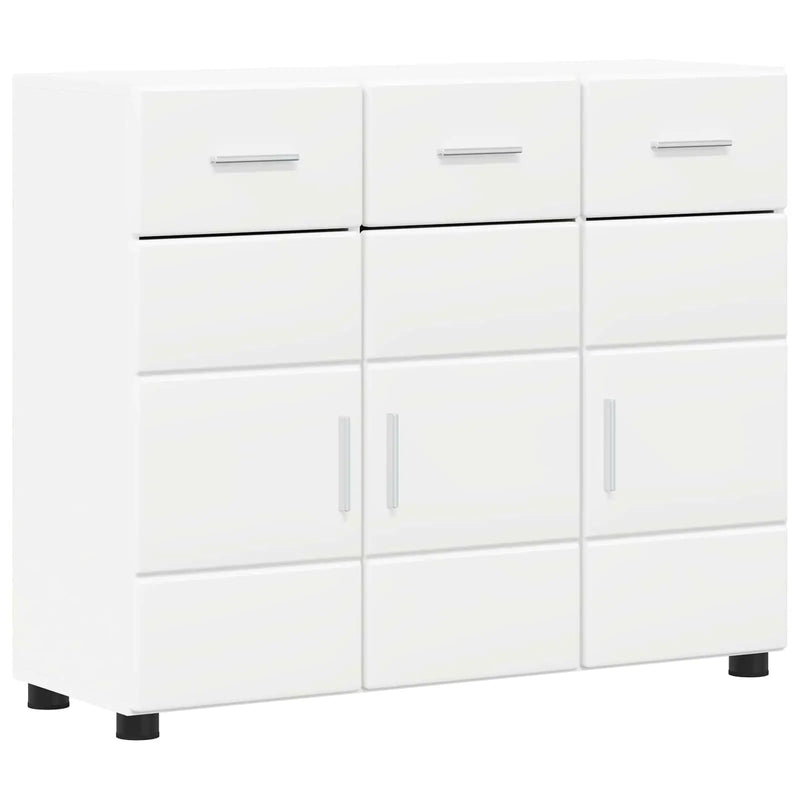Sideboard FLORIN 88,5 x 30,5 x 73 cm White Engineered Wood