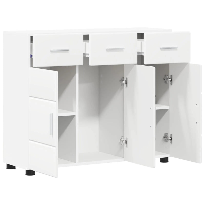 Sideboard FLORIN 88,5 x 30,5 x 73 cm White Engineered Wood