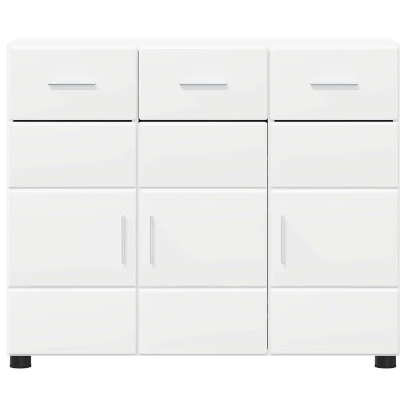 Sideboard FLORIN 88,5 x 30,5 x 73 cm White Engineered Wood