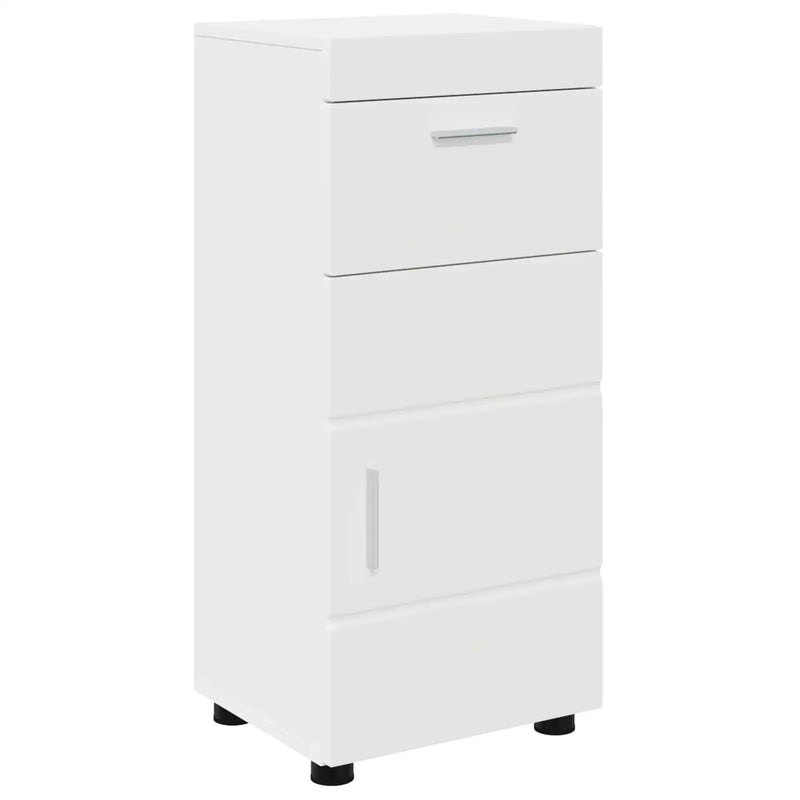 Bathroom Cabinet Set with Drawer TULUM White 37 x 31,5 x 82 cm