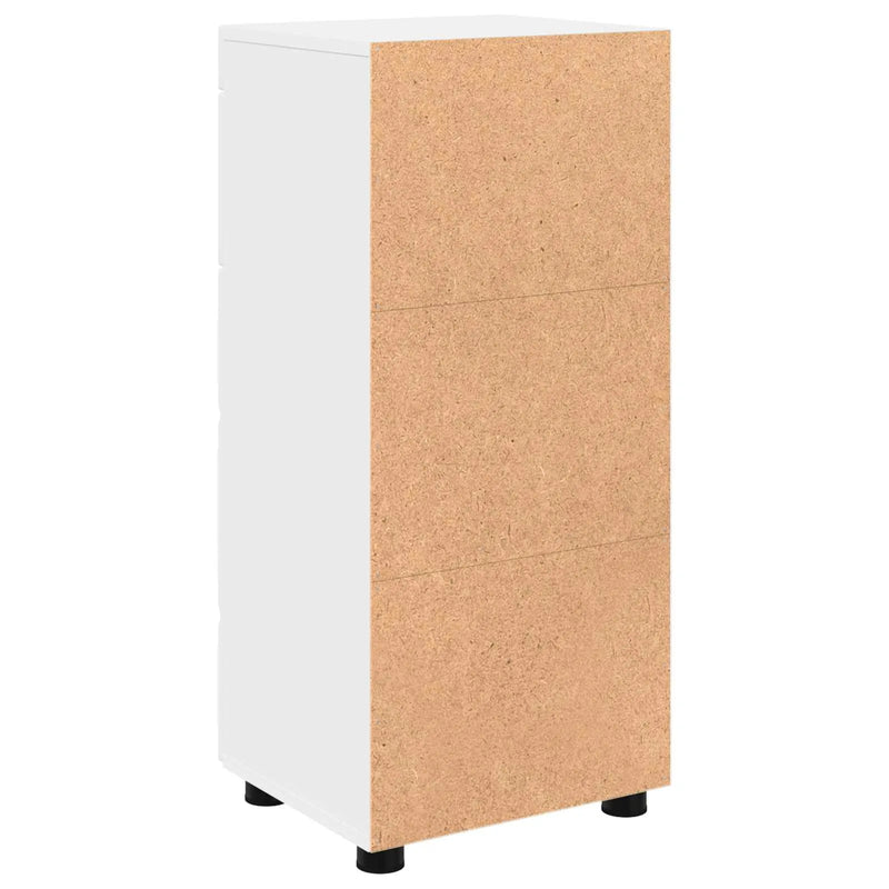 Bathroom Cabinet Set with Drawer TULUM White 37 x 31,5 x 82 cm