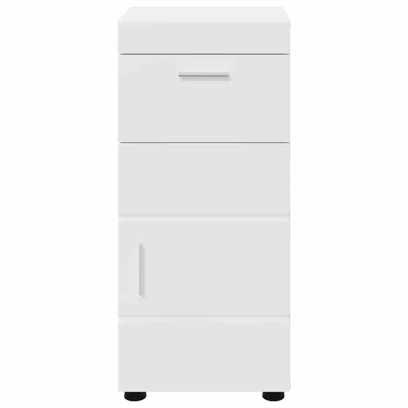 Bathroom Cabinet Set with Drawer TULUM White 37 x 31,5 x 82 cm