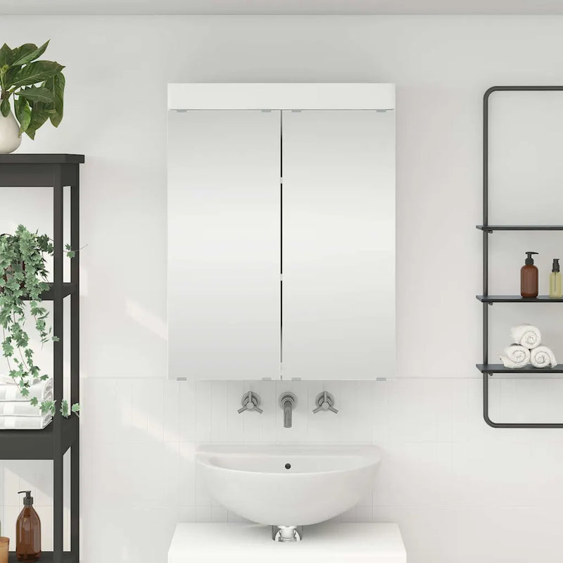 Bathroom Mirror Cabinet TULUM White 60 x 16,5 x 78 cm