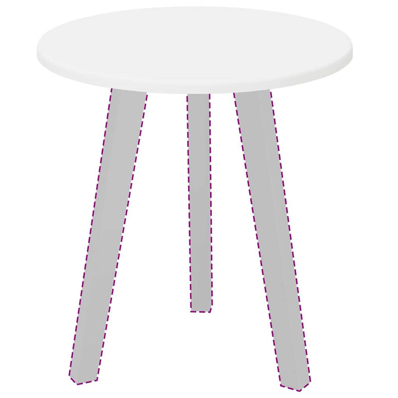 vidaXL Table Top White 40 x 40 x 1.5 cm Engineered wood
