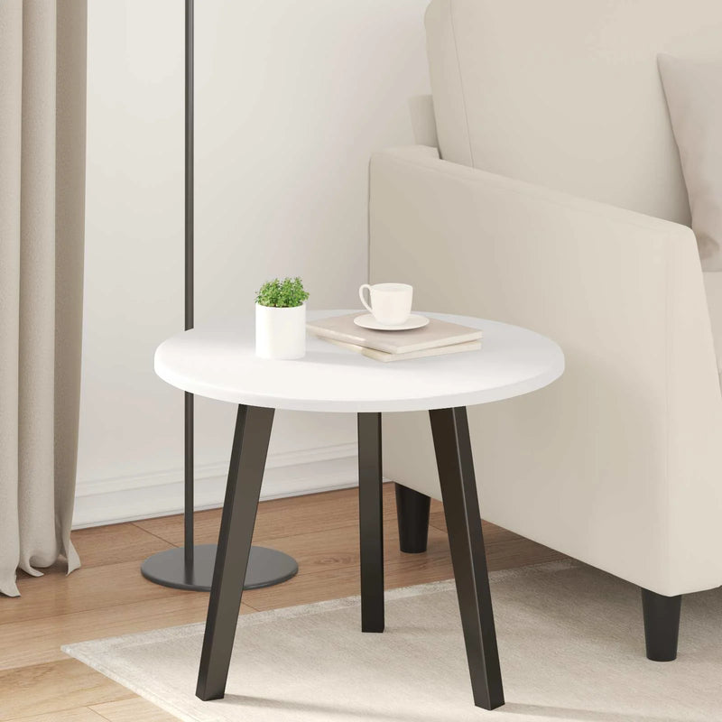 Table Top �� 50 x 1,5 cm Round Engineered Wood White