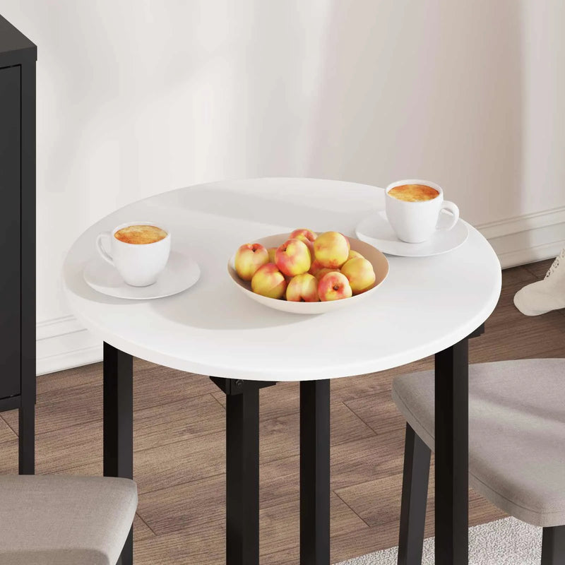 Table Top �� 60 x 1,5 cm Round Engineered Wood White