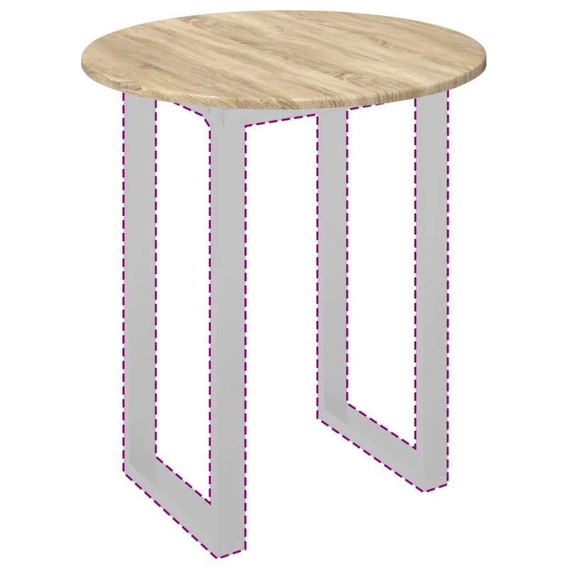 Table Top �� 60 x 1,5 cm Round Engineered Wood Sonoma Oak