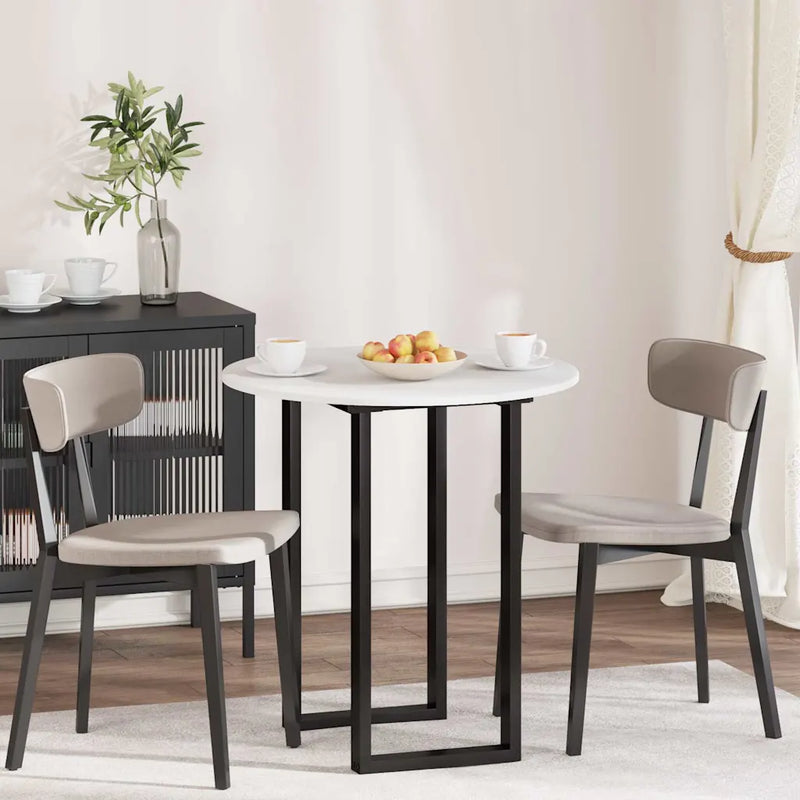Table Top �� 70 x 1,5 cm Round Engineered Wood White