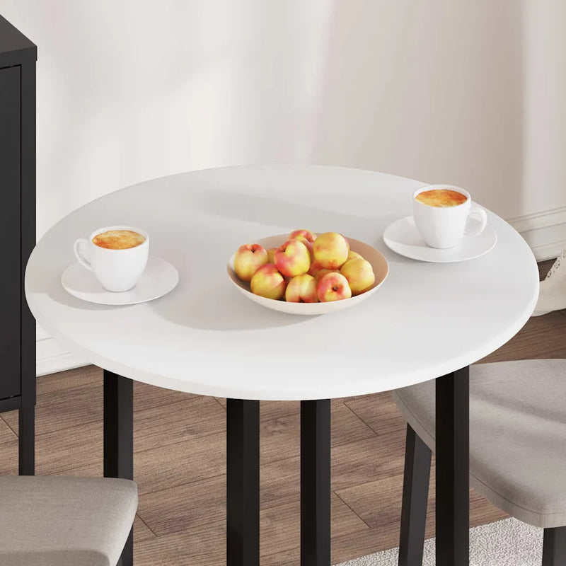 Table Top �� 70 x 1,5 cm Round Engineered Wood White