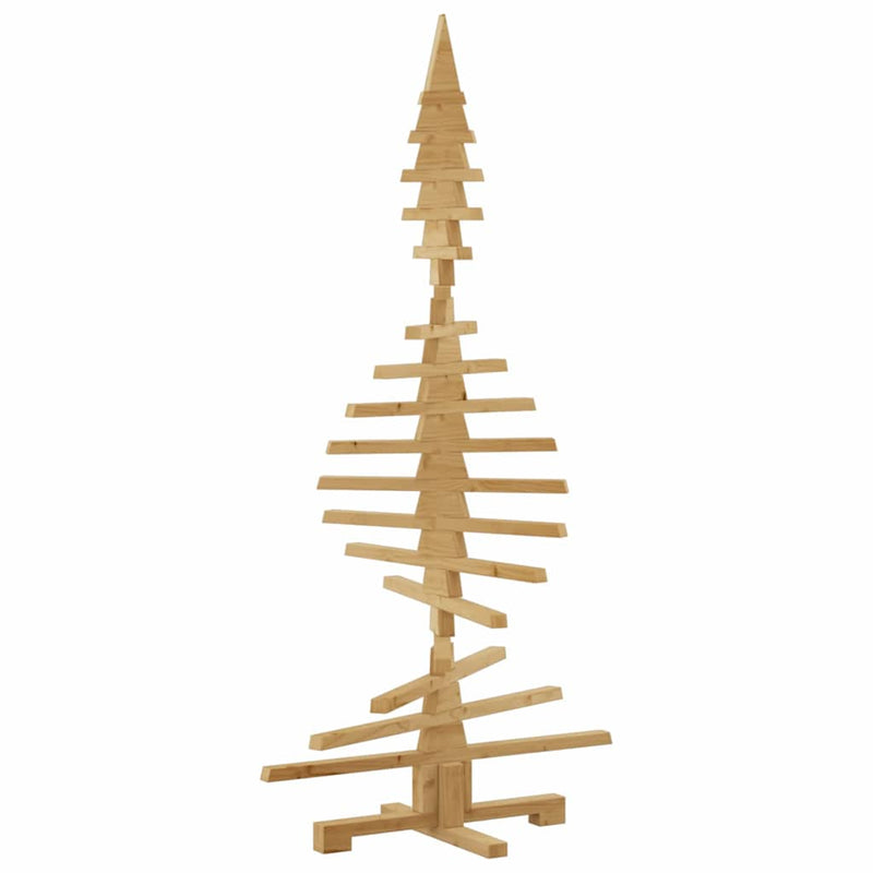 vidaXL Wooden Christmas Tree with Stand Brown 150 cm Solid pine wood