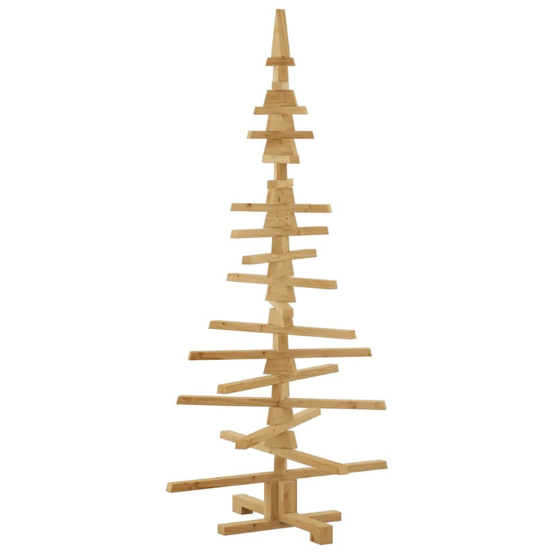 vidaXL Wooden Christmas Tree with Stand Brown 150 cm Solid pine wood