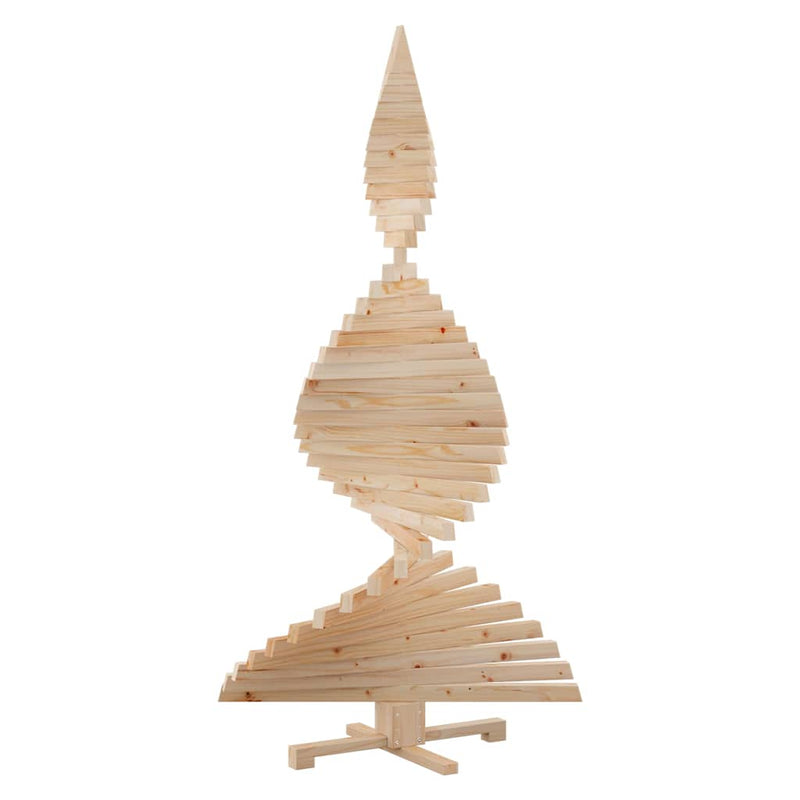 vidaXL Christmas Trees with Stand Natural 180 cm Solid pine wood