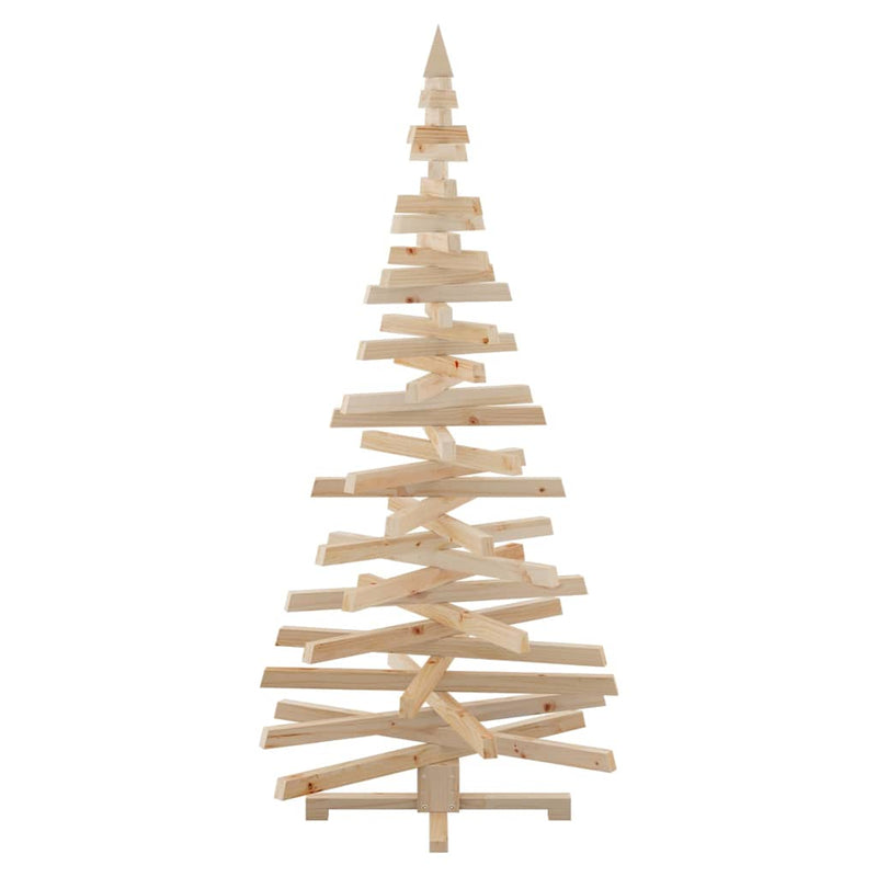 vidaXL Christmas Trees with Stand Natural 180 cm Solid pine wood