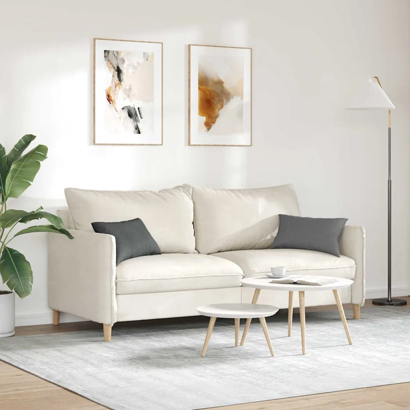 Sofa Pillows 2 pcs Dark Grey 50 x 30 cm Fabric