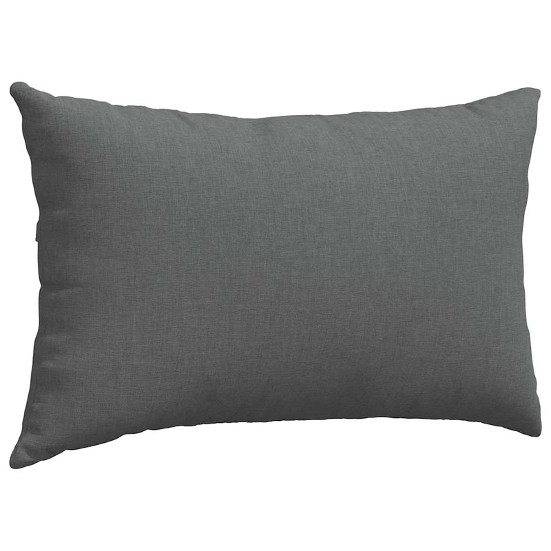 Sofa Pillows 2 pcs Dark Grey 50 x 30 cm Fabric
