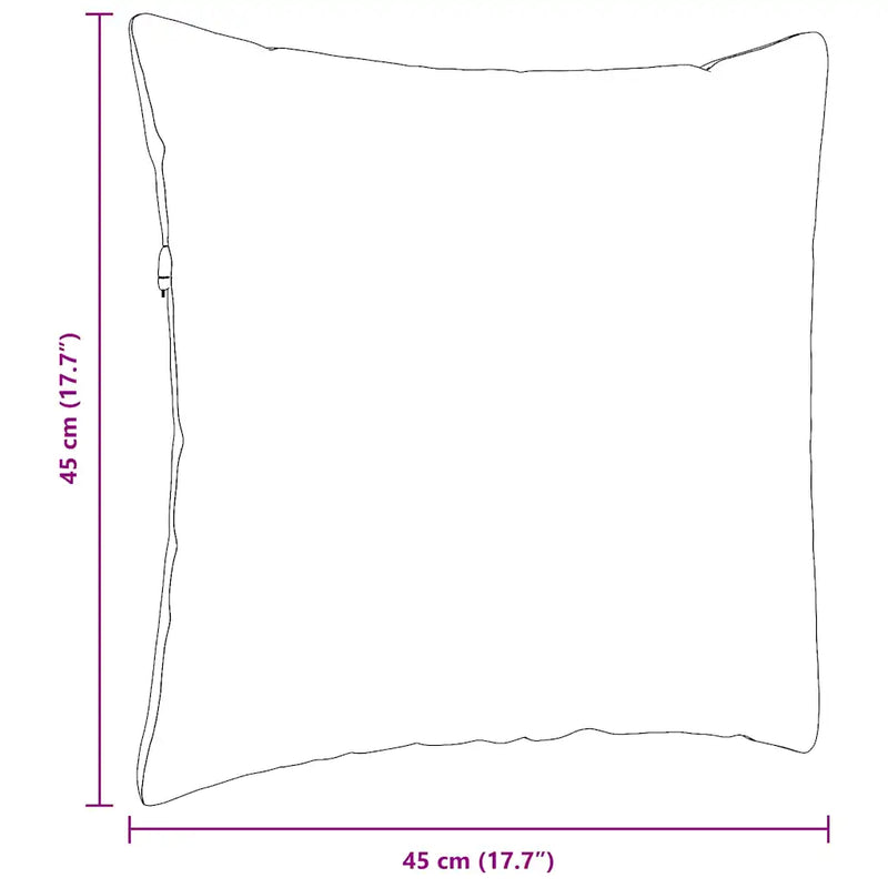 Sofa Pillows 2 pcs Dark Grey 45 x 45 cm Fabric