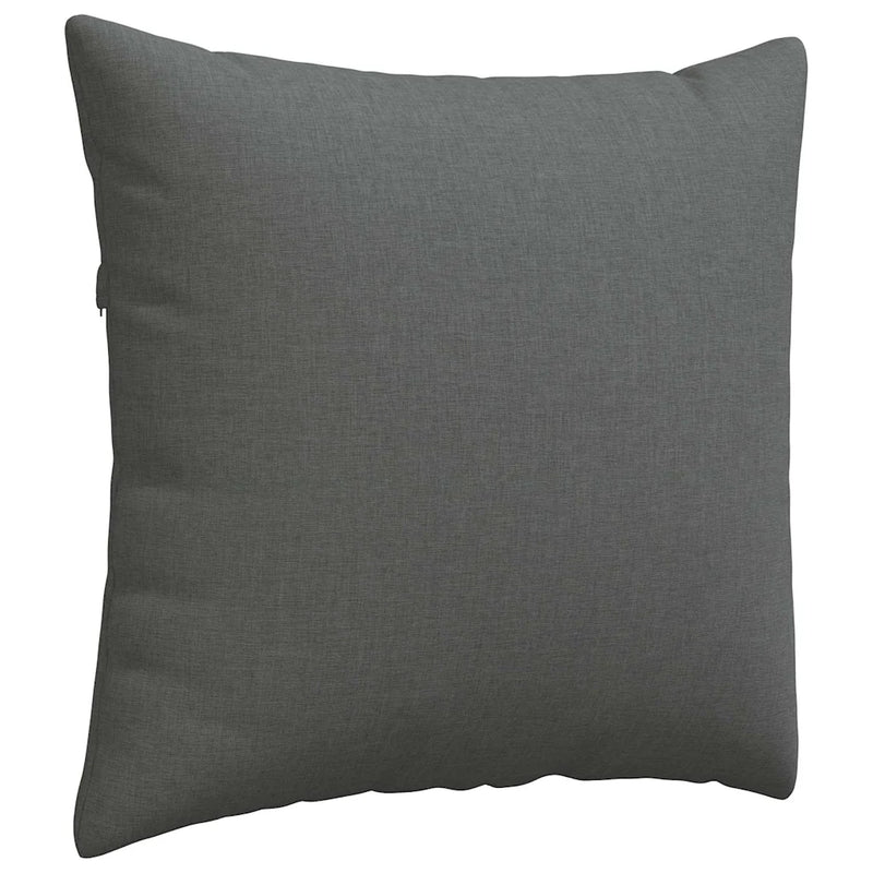 Sofa Pillows 2 pcs Dark Grey 50 x 50 cm Fabric